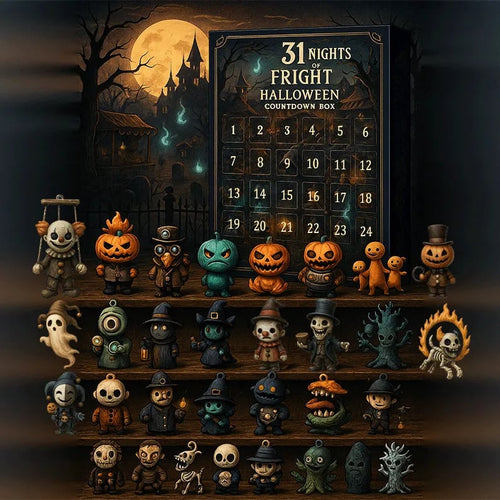 š„š31 Nights of Fright ā Halloween Countdown Box with Figurines