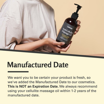 LOVILDS Cellulite Massage Oil 8oz
