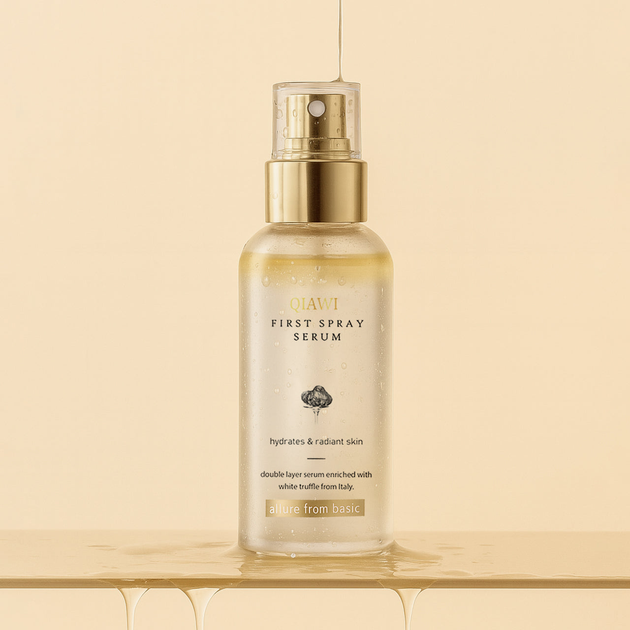 QIAWI™ White Truffle 3-in-1 Mist | Hydrating Skincare &  Flawless Setting &  Hair Nourishment