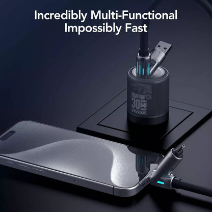 QIAWI -4-in-1 Multi USB Charging Cable 240W 4 ft (1.2 meters)